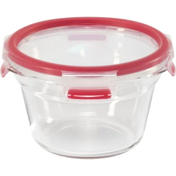 Emsa Clip&Close Glass Food Container 900 ml, Red