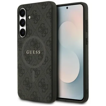 Guess 4G Ring Classic Logo MagSafe Phone Case Cover Samsung Galaxy S25 FE - black