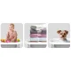 Foldable Baby Bathtub with Thermometer and Newborn Support Ricokids RK-287, white-grey