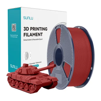 Sunlu PLA+ High-Speed 3D Printer Filament 1.75mm, Red