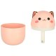 Cute Cat Air Humidifier and Aroma Diffuser with RGB Night Light, Pink