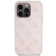 Guess iPhone 14 Pro Case Crossbody 4G Metal Logo, Pink