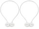 Decorative Clips Holders For Curtains Magnetically Strong, White