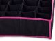 Drawer Organizer for Underwear and Socks, 16 Compartments, Black