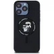 Apple iPhone 15 Pro Max 6.7\'\' Karl Lagerfeld Karl&Choupette Glitter MagSafe Cover Case, Black