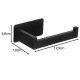 Ruhhy 25067 Adhesive Wall Mount Toilet Paper Holder, Black