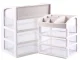 Cosmetics and Jewelry Organizer with Drawers XXL, White