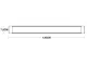 LED Surface-Mounted Linear Batten Light 120cm 28W Neutral White