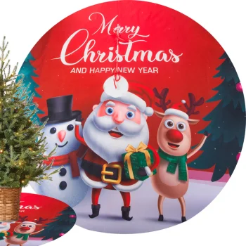 Round Christmas Tree Skirt / Mat, 120 cm