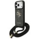 Guess 4G Big Logo Cord Stap Crossbody Phone Case Cover iPhone 17 Pro - Black