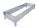 Klasika Garden Metal Raised Garden Bed, 1500x500x200mm, Zinc