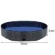 Purlov Folding Dog Pool 160x30 cm, 600L Collapsible Pet Bath