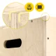4FIZJO 3-in-1 Wooden Plyometric Box for Jump Training 40 x 60 x 50 cm