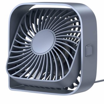 Mini galda ventilators USB, pelēks