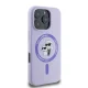 Karl Lagerfeld Silicone Karl&Choupette Heads Ring MagSafe Phone Case Cover iPhone 16 Pro Max - Purple
