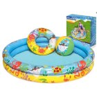 BESTWAY 51124 Inflatable Kid's Pool with Swimming Ring and Ball