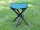 Folding fishing and camping stool with carry strap