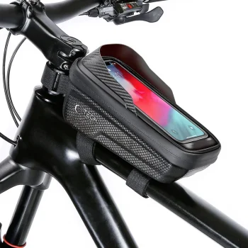 Tech-Protect V2 Bike Frame Bag with Phone Compartment 1l, Black