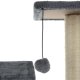 Cat House Tree with Sisal Scratching Posts - 71cm, Gray/Beige