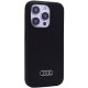 Audi iPhone 15 Pro Max Case Silicone, Black