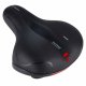 Comfortable Bike Seat with Foam Cushion and Safety Reflector, Black