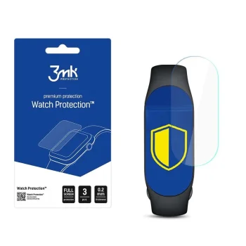Xiaomi Mi Band 7 3MK ARC+ Protective Film Rounded Fullscreen Watch Protector, 3 pcs.