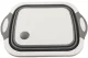Collapsible Silicone Bowl with Plug and Cutting Board 2-in-1
