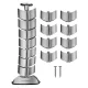 Maclean MC-768 S Under Desk Cable Organizer / Spine, 75 cm, Silver