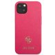 Apple iPhone 13 Mini 5,4\" Guess Saffiano 4G Small Metal Logo Case Cover, Pink | Telefona Maciņš Vāks Apvalks Bampers