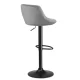 Sofotel Nerra Bar Stools with Backrest, Light Grey, Set of 2