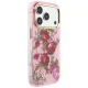 Guess IML Glitter Blossom Roses Case for iPhone 17 Pro / 18 Pro, Pink