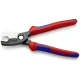 KNIPEX 95 12 200 Cable Shears with Double Cutting Edge, 200 mm