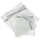 Mesh Laundry Wash Bags with Zipper, 9 pcs, White