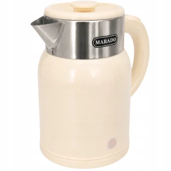 Retro Vintage Electric Kettle, 1500W, 1.4L, Beige