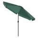 MultiGarden Garden Parasol, 3m, Tiltable, with Crank, Green