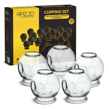 4Fizjo Glass Fire Cupping Set, 20 pcs