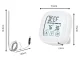 Digital Meat Thermometer with Probe Touch LCD, White