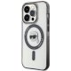 Karl Lagerfeld iPhone 15 Pro Case IML Karl`s Head MagSafe, Transparent