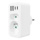 Socket Splitter Maclean MCE249 F/W, 2 Outlets, 2x USB-A, 2x USB-C PD 20W, White