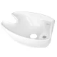 Gabbiano Ceramic Washbasin Bowl for Hairdressing Sink, White