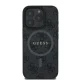 Guess 4G Ring Classic Logo MagSafe Case for iPhone 16 Pro Max, Black