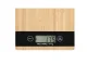 Bamboo Electronic Kitchen Scale with LCD Display, up to 5 kg