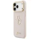 Guess Grained Big 4G & Stand Camera Case for iPhone 17 Pro Max, Pink