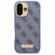 Guess iPhone 16 Plus Case 4G Logo Plate MagSafe, Blue