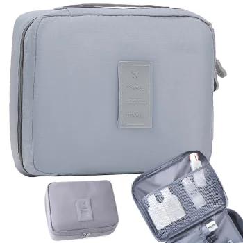 Travel Cosmetic Bag Organizer, Grey