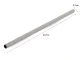 Reusable Metal Drinking Straws with Cleaning Brush, 10 pcs, Silver