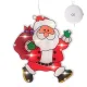 LED Christmas Window Decoration with Suction Cup Santa Claus