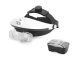 Head Magnifier with 2 LED Lights and 5 Interchangeable Lenses (Up to 6x)
