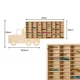 Kruzzel Wooden Toy Car Shelf TIR, 80 Compartments, Beige