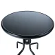 Balcony garden table black glass